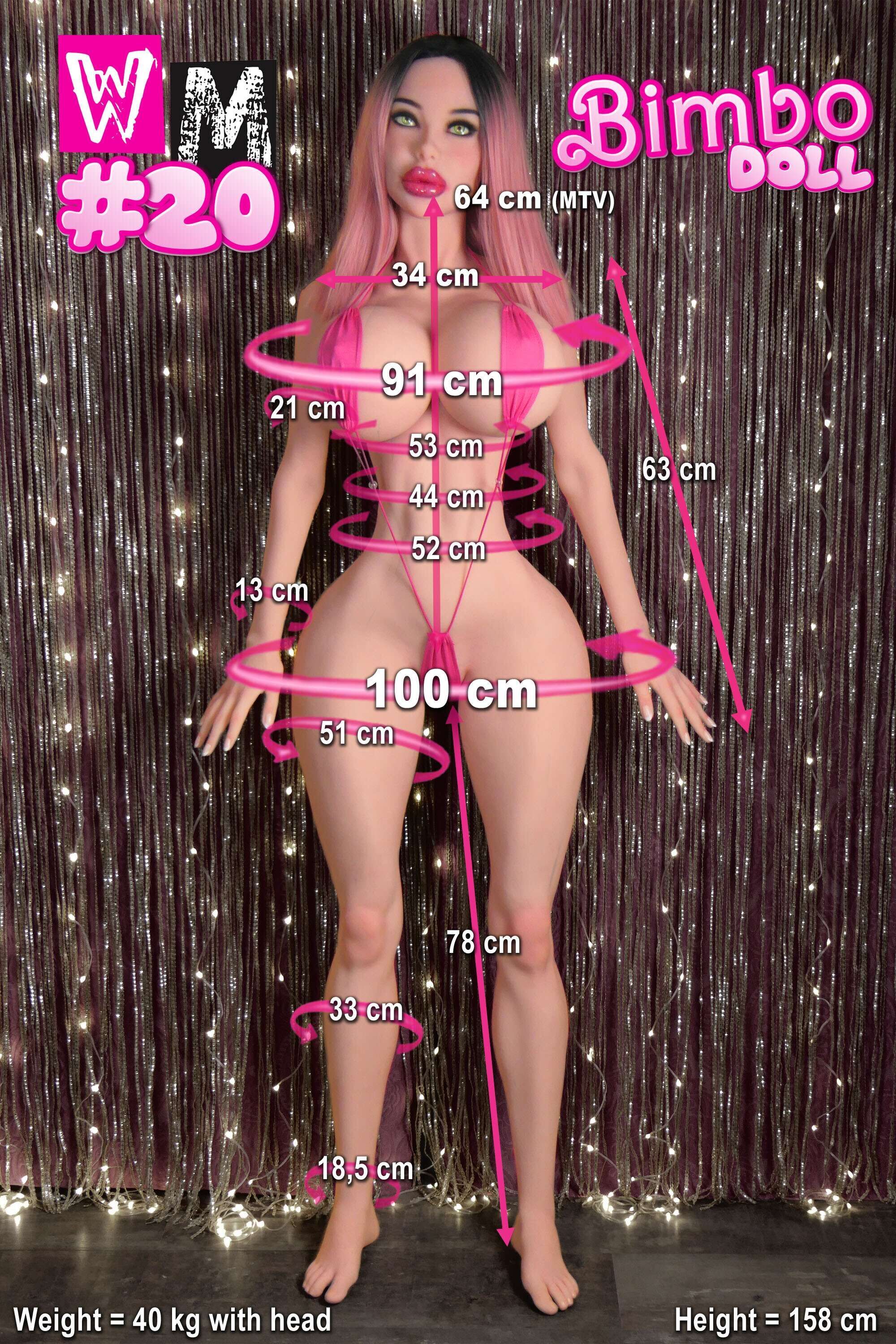 WM Doll 丨158cm/5ft2 L-cup Big Breasts TPE Sex Doll – Bimbo
